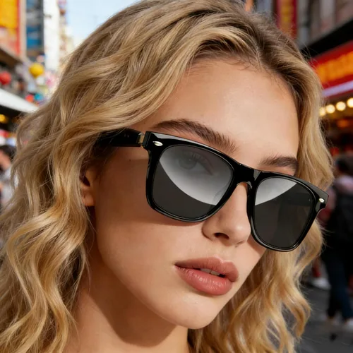 Vista 8 de Blackview Lentes inteligentes, lentes de sol polarizados Bluetooth con altavoz, control de voz, protección UV, lente de luz azul
