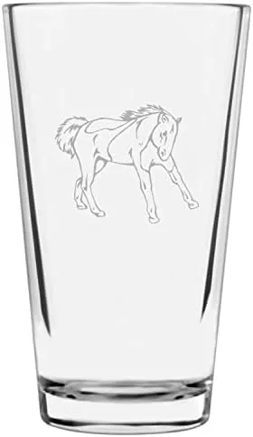 Vista 69 de Shetland Pony (cuerpo) - Vaso de pinta grabado con temática de caballo alternativo de 16 onzas