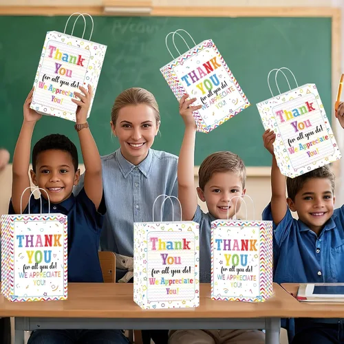 Vista 7 de Bolsas de regalo de agradecimiento para empleados: 16 piezas geniales regalos de agradecimiento para empleados, pequeñas bolsas de regalo