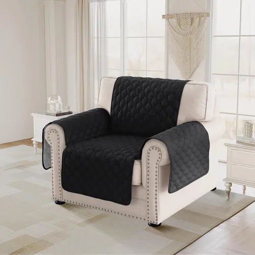 Vista 2 de Funda para Silla Cubierta para Silla Resistente al Agua Cubierta para Sofá Cubierta para Silla Lavable Respaldo de Goma Antideslizante Protector