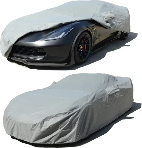 Vista 8 de Funda de automóvil personalizada para Chevy Corvette C7 XTREMECOVERPRO Gold Series 2014, 2015, 2016, 2017, 2018, 2019, color negro