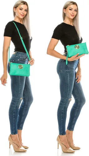 Vista 7 de Solene Bolso bandolera multifuncional para mujer y niña, con correa desmontable