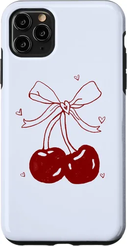 Vista 13 de Cherri Ties Baby Blue Cherry Bow Case for iPhone 17