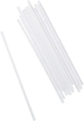 Vista 3 de AmerCare Pajitas transparentes jumbo de 7.75 pulgadas, sin envolver, caja de 12,000