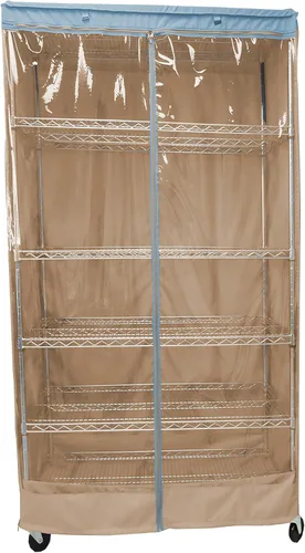 Vista 7 de Formosa Covers Cubierta de unidad de estantería de alambre resistente al agua de alta calidad para garajes, cocinas, oficinas y más - Panel