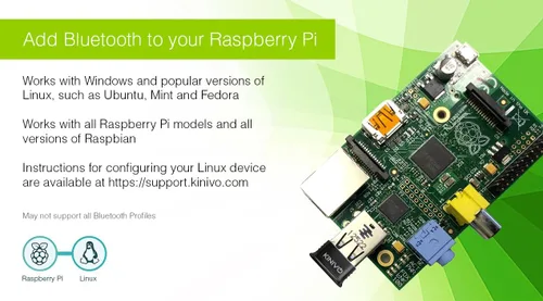 Vista 5 de Adaptador USB Bluetooth Kinivo para PC BTD400 (dongle receptor Bluetooth 4.0, baja energía) - Compatible con Windows 11/10/8.1/8, Raspberry Pi