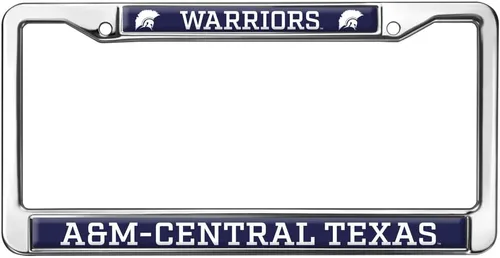 Vista 173 de Texas A&M University - Texarkana Mascot - Marco de metal estándar para placa de matrícula de tamaño completo