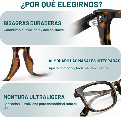 Vista 5 de Square Blue Light Glasses for Women Men Clear Frame Computer Tortuga negra y coco