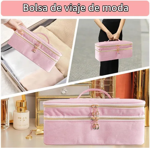 Vista 7 de Estuche de transporte de viaje para estilo Shark Flex, bolsa de almacenamiento de herramientas calientes de doble capa para el cabello, se adapta a
