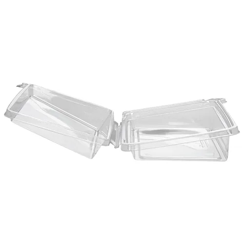 Vista 13 de Restaurantware Tamper Tek - Recipientes rectangulares para llevar de 6.8 x 5.7 x 1.7 pulgadas, 100 recipientes duraderos para sándwich para llevar
