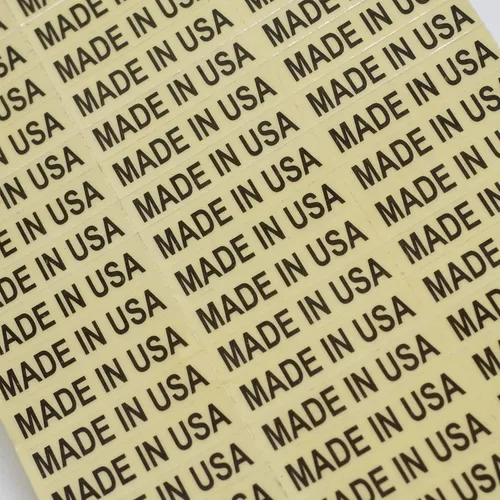 Vista 2 de 1000 etiquetas adhesivas ultra transparentes fabricadas en Estados Unidos
