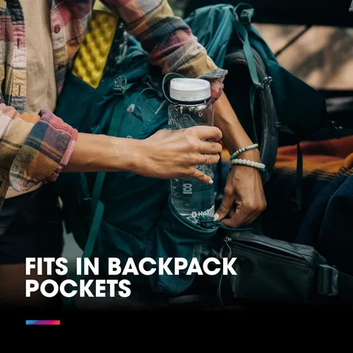 Vista 4 de HydraPak Recon Twist & Sip - Wide Mouth Recycled Plastic Water Bottle (24oz or 32oz) - Eco Friendly, BPA Free, Easy Carry