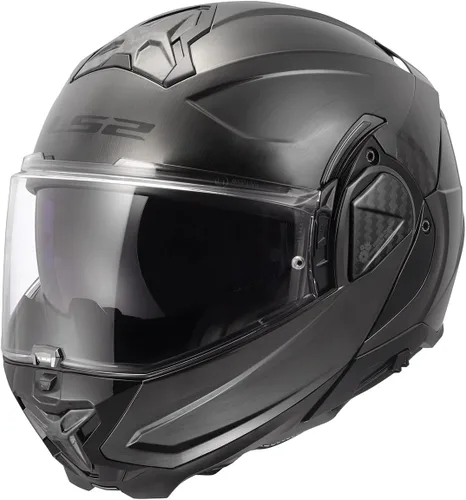 Vista 11 de Cascos LS2 Advant II - Casco modular para motocicleta con protector solar (Gris hormigón mate - Talla L)