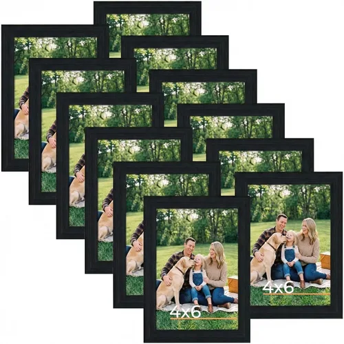 Vista 28 de Giftgarden Paquete de 12 Marcos para fotos de 3.5 x 5 pulgadas negro, múltiples marcos para fotos de 3.5 x 5 pulgadas al por mayor para exhibición