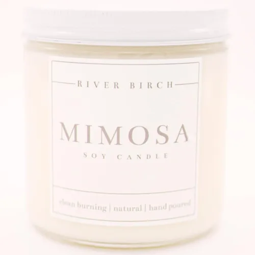 Vista 13 de River Birch Candles - Vela perfumada de almendra y miel Velas en tarro de ámbar de soja de primera calidad, totalmente naturales, no tóxicas, 8.5