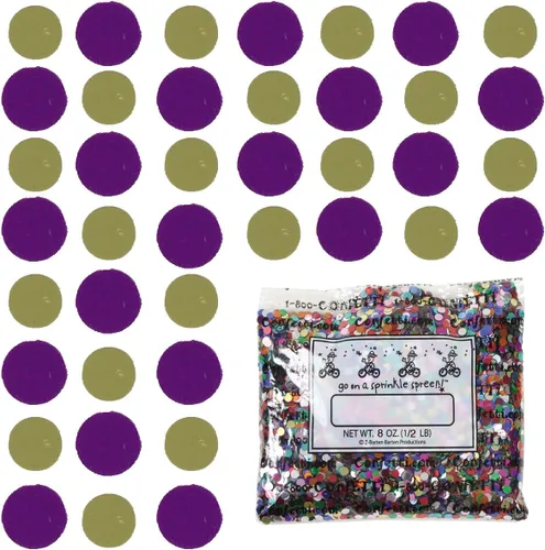 Vista 75 de Confetti Circle 1/4" Negro, Azul Marino Combo - 2 bolsas de media onza (1 oz) (8550/9971)