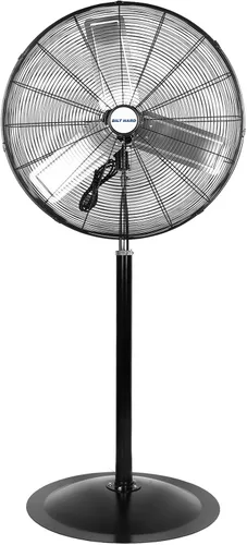 Vista 11 de BILT HARD - Ventilador de pie industrial de metal, resistente, de alta velocidad, oscilante, aspas de aluminio, 3 velocidades y certificado UL