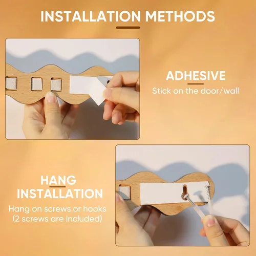 Vista 7 de Paquete de 2 organizadores de lentes de sol, soporte para lentes de sol, montaje en pared, soporte para lentes colgantes con 7 ranuras, soporte