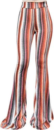 Vista 53 de ShopMyTrend - Pantalones de yoga largos con piernas anchas y acampanadas estilo palazzo, con cintura alta, para mujer