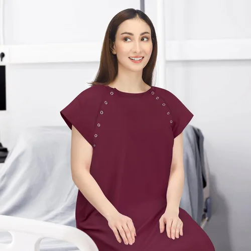 Vista 7 de NY Threads Bata de Hospital para Mujer Suave y Elegante Bata para Paciente
