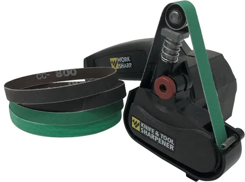 Vista 2 de 1/2X12 Super Strop Sharpening Belt Pack 2 Cuero Honing Belts & Surtido de Cinturones de Afilado con Blanco y Verde pulido com