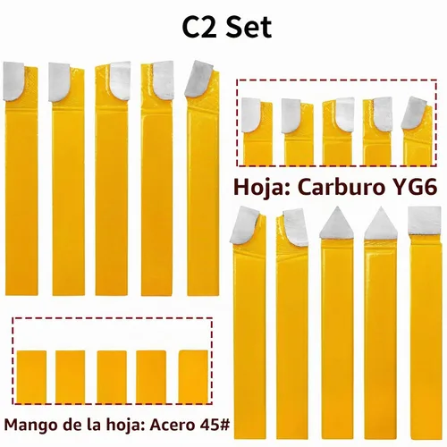 Vista 5 de 20 pc 1/2 "punta de carburo con punta de corte de broca de herramienta de corte conjunto