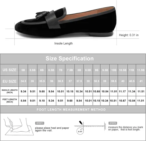 Vista 4 de Mocasines para mujer, zapatos planos de cuero casuales para mujer