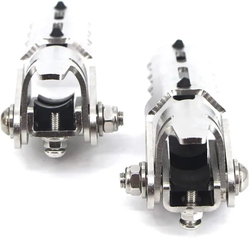 Vista 5 de Para BMW R1250GS Adventure LC R 1250 R1250 GS motocicleta pedal delantero plegable reposapiés clip 0.866-0.984 in adv 2019 2020 (plateado)