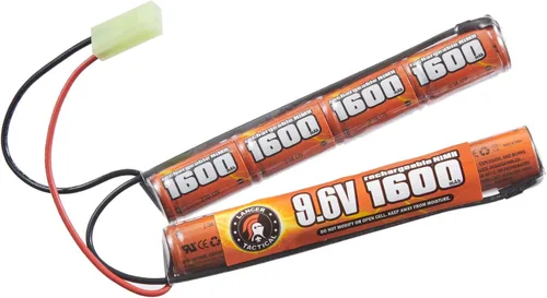 Vista 2 de Lancer Tactical Nimh Airsoft - Batería compatible con pistola AEG Airsoft (9,6 V, 1600 mAh Nunchuck)