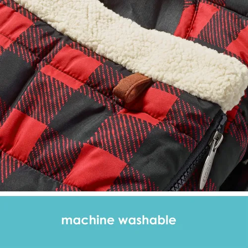 Vista 5 de JJ Cole Funda de asiento de coche de invierno para bebé, funda de asiento de automóvil de invierno para asiento de bebé o cochecito - Fundas