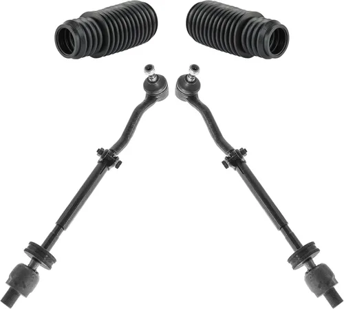 Vista 321 de TRQ Kit de dirección delantera con barra de acoplamiento de fuelle de piñón y cremallera compatible con Toyota Echo 2000-2005