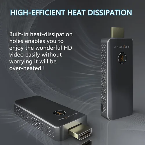 Vista 13 de Transmisor y receptor HDMI inalámbrico, salida de decodificación 4K 1080P, kit extensor inalámbrico HDMI portátil Plug&Play, soporte 5.8G/2.4G