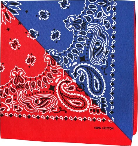 Vista 45 de Motique Accessories Bandana de algodón de 22 pulgadas con estampado cachemira