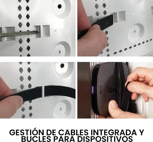 Vista 6 de Legrand - Gestión de cables OnQ, caja multimedia en pared, carcasa de cableado estructurado de doble propósito, caja de almacenamiento empotrada