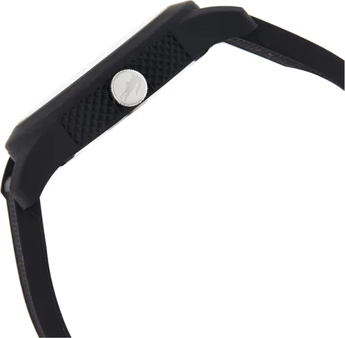 Vista 3 de Lacoste 2010766Lacoste 1212 reloj de pulsera color negro con banda texturizada para hombres