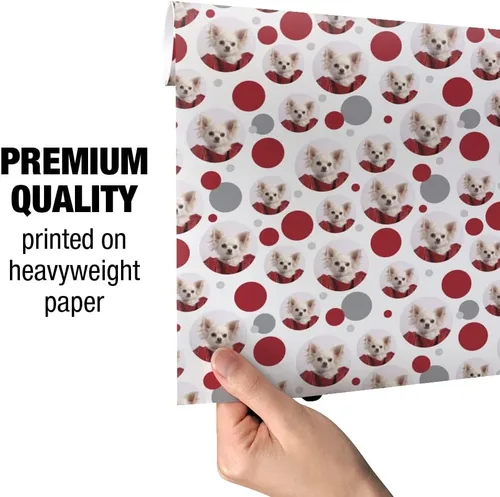 Vista 4 de GRAPHICS & MORE Chihuahua Puppy Dog in Bag - Rollo de papel de regalo