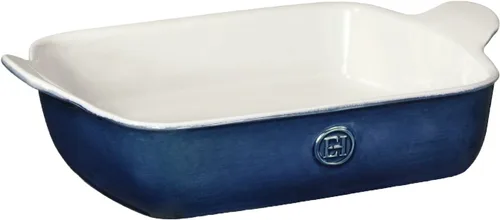 Vista 2 de Emile Henry Panadero rectangular pequeño de 10.25 x 7 pulgadas/0.9 cuartos de galón, colección Modern Classics Gris perla