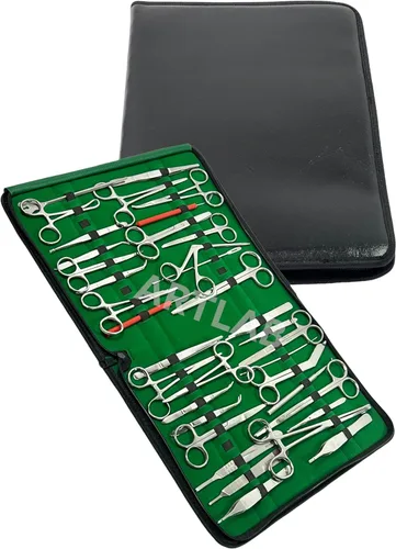 Vista 3 de Nuevo kit de instrumentos avanzados de alta calidad de 177 piezas Tijeras Soporte de aguja Enfoques de hemostato Pinzas Pinzas Cuchillas