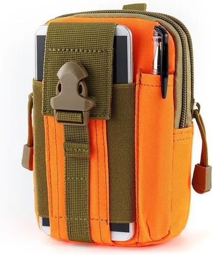 Vista 10 de Bolsa para cinturón, bolsa táctica Molle para teléfono, bolsas de utilidad EDC para la cintura, bolsa de cintura pequeña, funda para teléfono