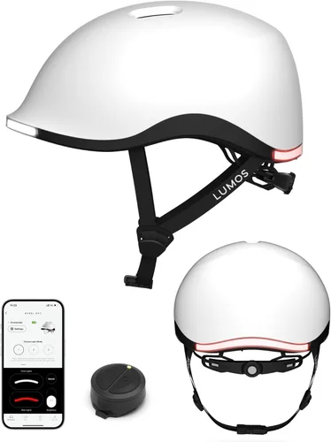 Vista 23 de Lumos Nyxel Smart Bike Helmet, Customizable Front and Back LED Lights with Turn Signals, 360° Visibility App Controlled Comfortable & Lightweight