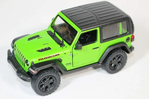 Vista 20 de KiNSMART - Vehículo de juguete modelo Jeep Wrangler Rubicon todoterreno 4x4 de 5 pulgadas, escala 1:34, réplica de coche de metal fundido