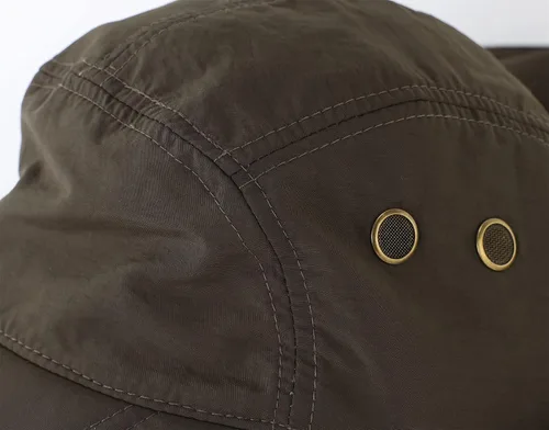 Vista 4 de Connectyle Gorra de protección solar UV para hombre, gorra de senderismo con solapa para el cuello, sombrero de pesca