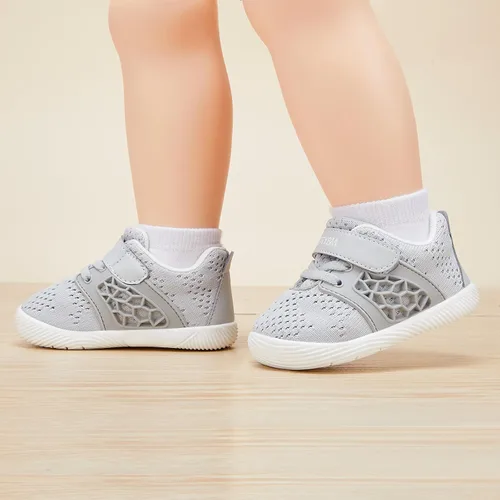 Vista 2 de BMCiTYBM Zapatos para caminar de malla transpirable para bebés, niños y niñas, ligeros, antideslizantes, para primeros pasos, 6, 9, 12, 18, 24 meses