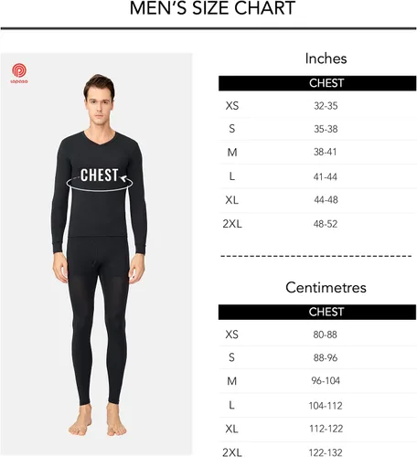 Vista 6 de LAPASA Men's Thermal Underwear Top Crewneck Long Sleeve Shirt Base Layer Lightweight Midweight Heavyweight Winter M09M26M55