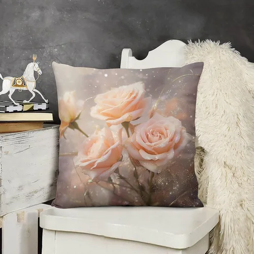 Vista 9 de Cojines Decorativos para Sala - Fundas de almohada de terciopelo para sofá, sala de estar, dormitorio, interior, decoración del hogar, 26 x 26