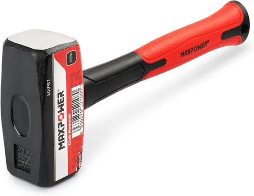 Vista 9 de MAXPOWER Martillo de trineo de 2 libras, mango de fibra de vidrio de 9-1/4