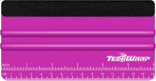 Vista 7 de Teckwrap - Escobilla de goma, fieltro y plástico de 4 pulgadas para calcomanías de vinilo para automóviles, herramienta de aplicación