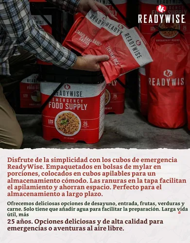 Vista 6 de READYWISE - Cubo de leche en polvo de chocolate con suero de leche, 60 porciones