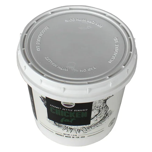 Vista 7 de Grasa de pollo gourmet renderizada Tina de 1.5 libras Grasa para cocinar y hornear apta para paleo por Cornhusker Kitchen