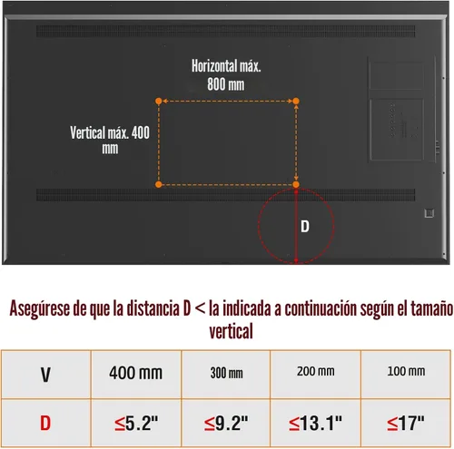 Vista 3 de ELIVED Universal Table Top TV Stand for Most 27-55 Inch Flat/Curved TVs Soporte de patas ajustables en altura de la base de TV, patas de repuesto